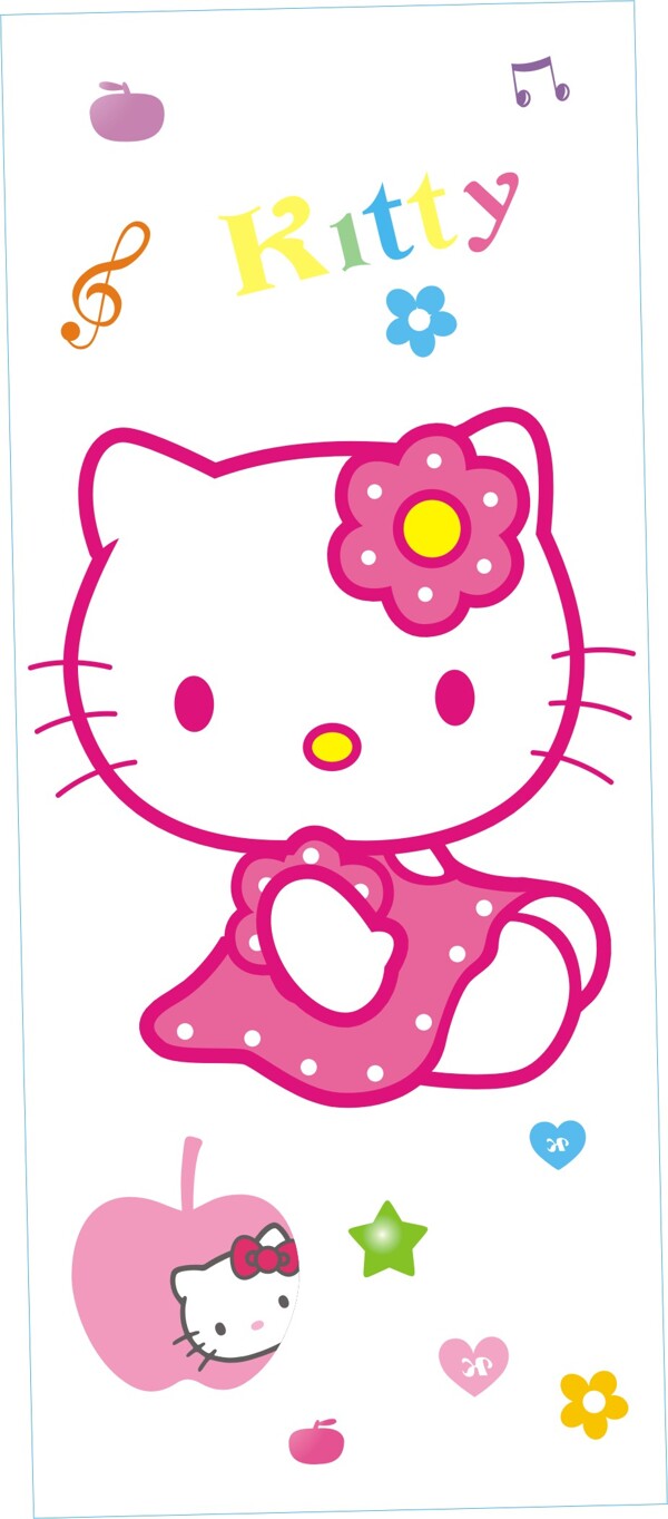 卡通圖KITTY貓圖片