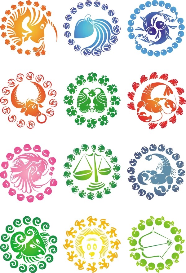 12星圖案