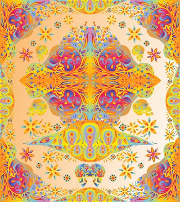 迷幻矢量背景