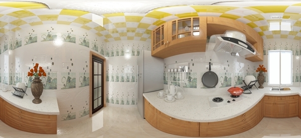 好美家厨房室内360全景图