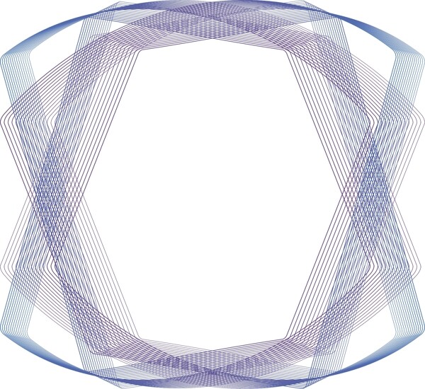 蓝紫色渐变科技四边形底纹线条背景元素设计