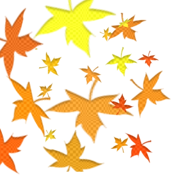 微立体秋天落叶背景素材可商用素材