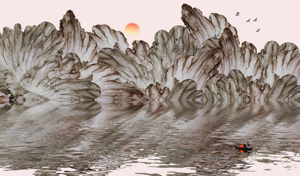 抽象山水