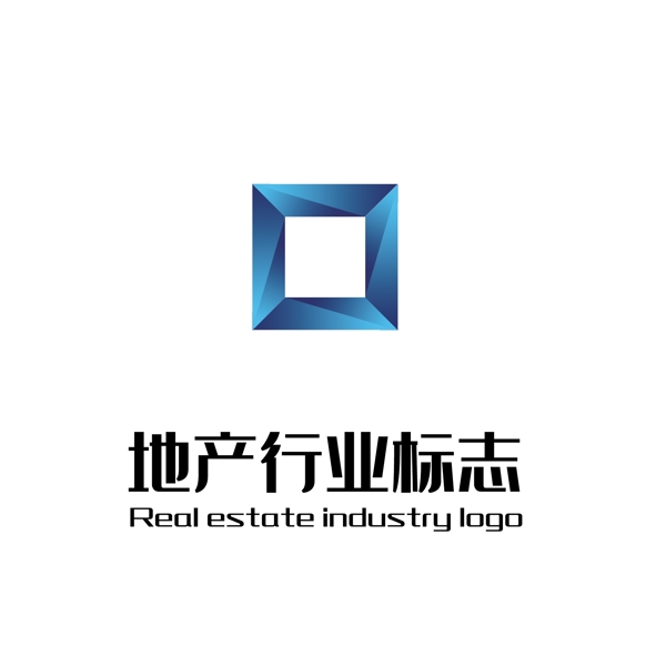 简约炫彩地产logo
