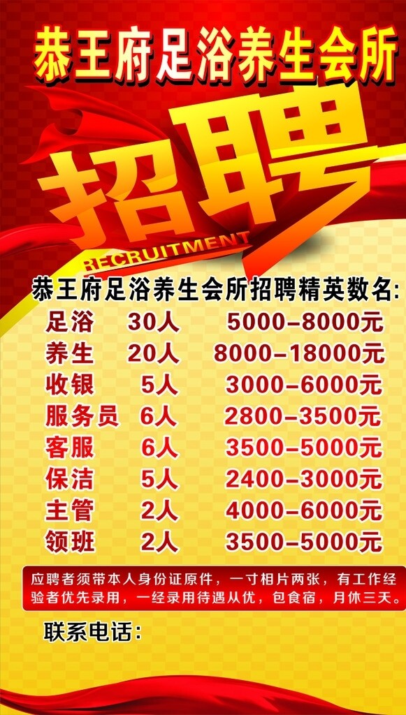 招聘海報