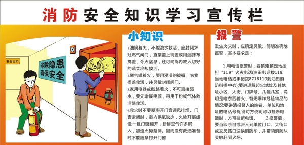 消防知識展板宣傳欄