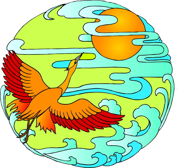 鳥(niǎo)獸吉祥插圖裝飾
