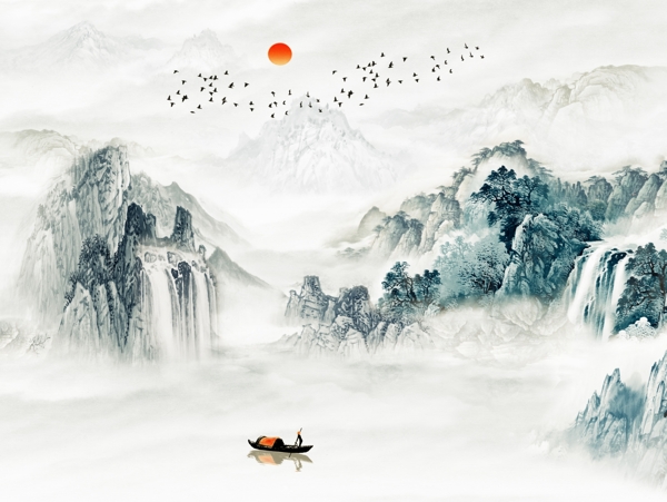 新中式背景墻