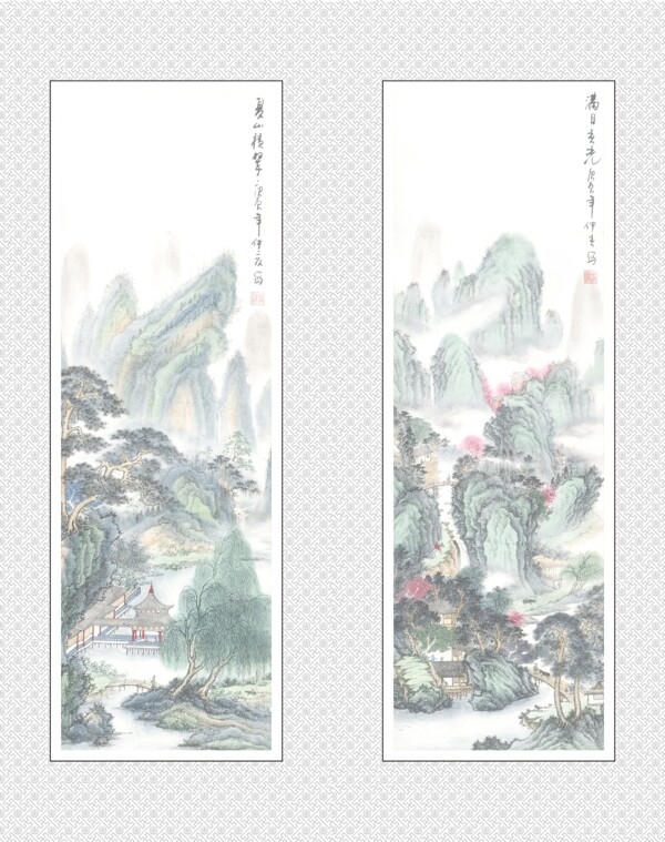 高清古代山水風景圖圖片