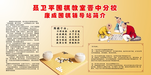 圍棋簡介展板圖片