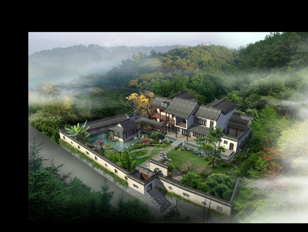 山林中的老院