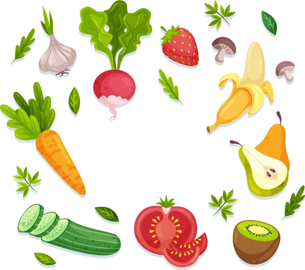 水果蔬菜插画