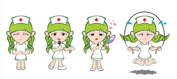 卡通护士图