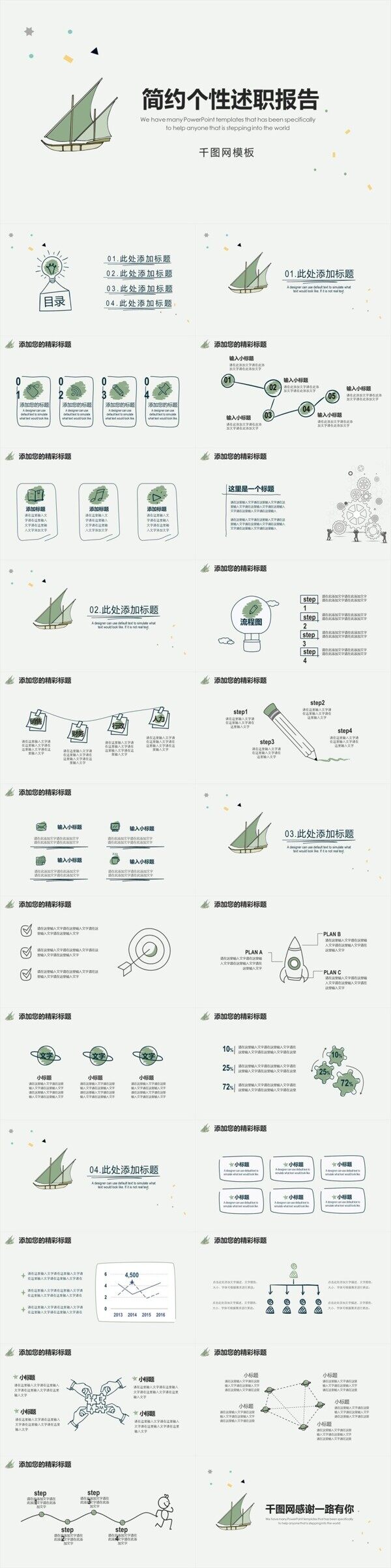 簡(jiǎn)約個(gè)性述職報(bào)告PPT模板