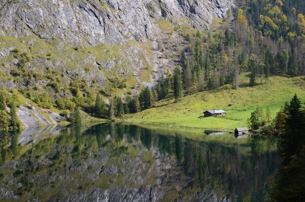 德国国王湖内湖风景