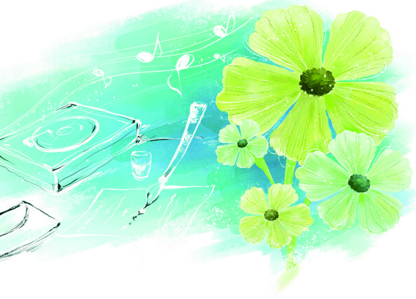 花朵植物插畫(huà)