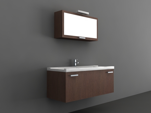 3d卫生间家具组合模型图片