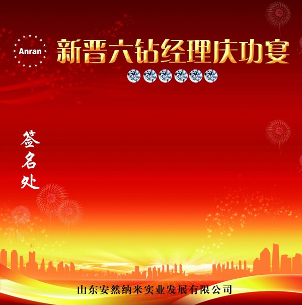 新晉六鉆經(jīng)理簽名墻