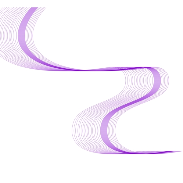 线条不规则图形紫色线段