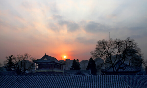 万寿寺的清晨图片