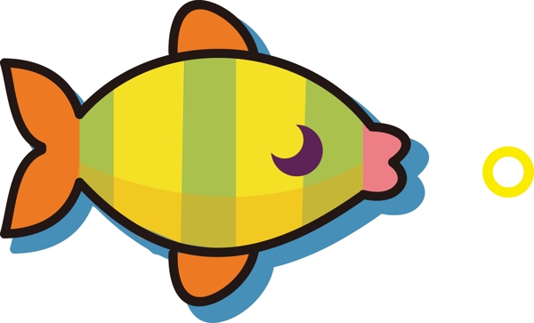 小丑鱼mbe卡通可爱海洋动物元素