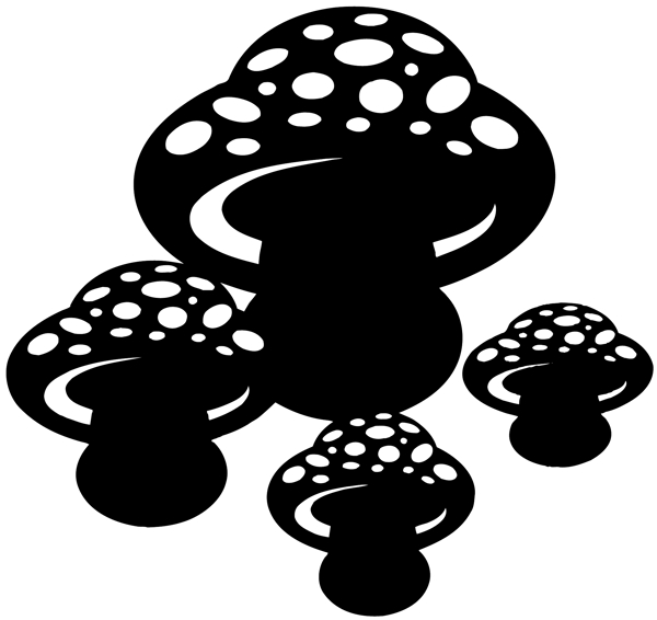 菌菇菌类植物矢量素材eps格式0005