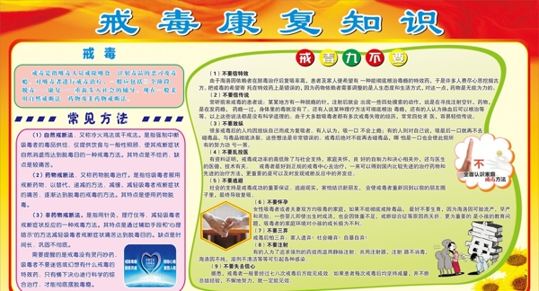 禁毒康復(fù)知識(shí)展板