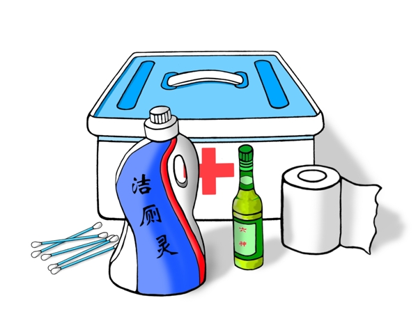 一堆醫(yī)療必備用品
