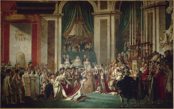 拿破仑加冕仪式图片