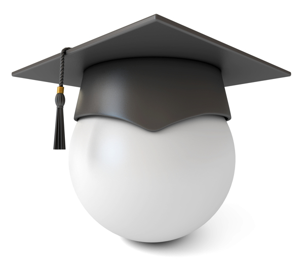 白球上的毕业帽图片