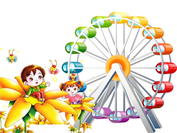 摩天輪花朵圖片