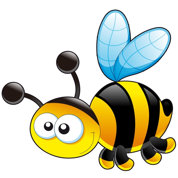 印花矢量图童装卡通动物动物蜜蜂免费素材