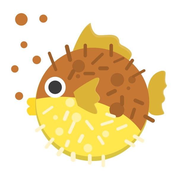 黄色小鱼动物