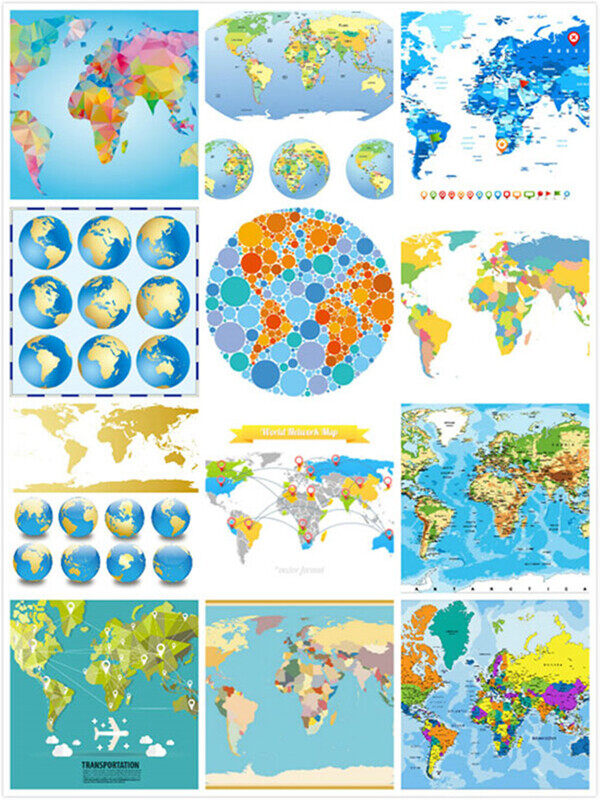 世界地图矢量图片