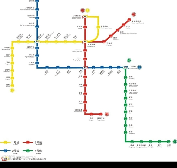 广州地铁路线图图片