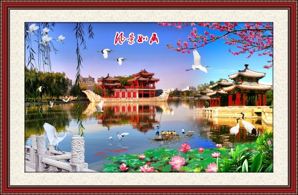 山水室內(nèi)裝飾畫(huà)素材下載