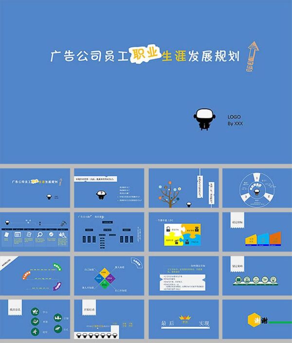 員工職業(yè)規(guī)劃ppt動態(tài)模板