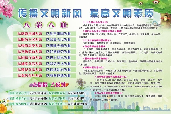 傳播文明新風(fēng)提高文明素質(zhì)圖片