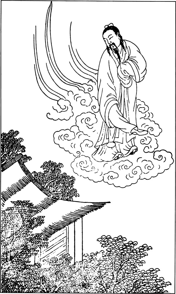 古版畫教化類人物畫矢量EPS格式0350