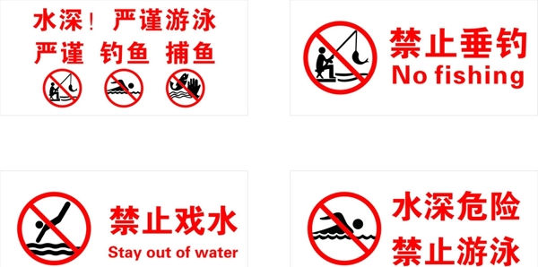 禁止游泳標牌