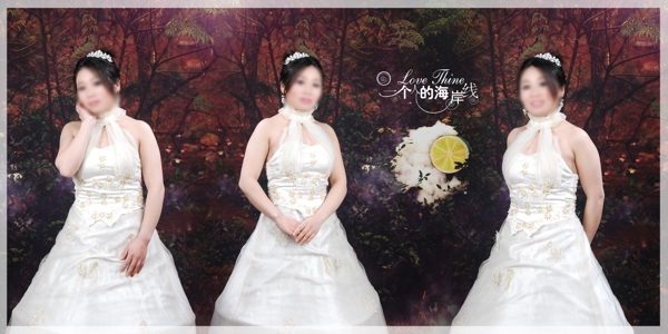 婚紗模版圖片