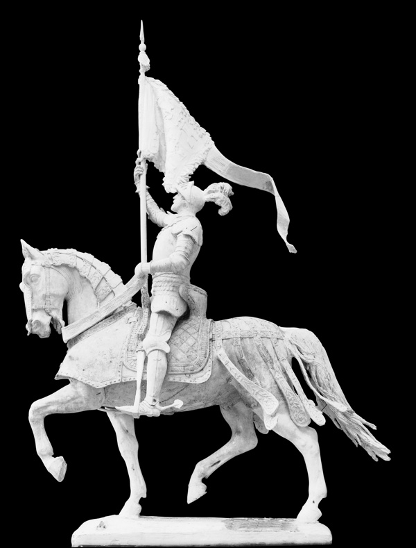 骑着马的将士雕像