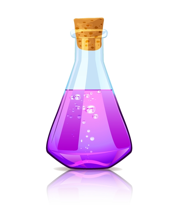 紫罗兰魔法锥形瓶