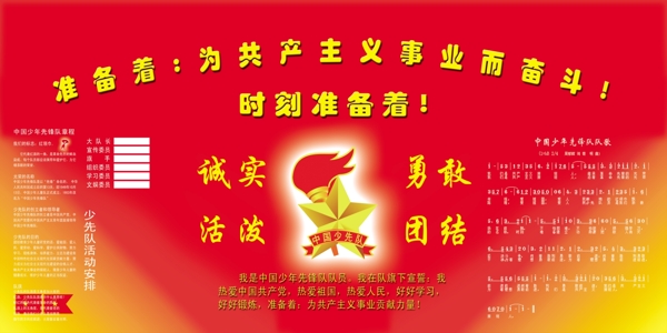 少先隊(duì)展板圖片