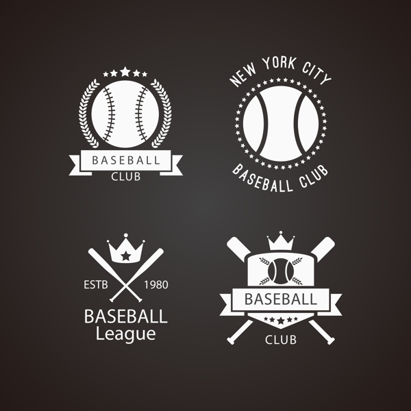 棒球比赛培训俱乐部标识