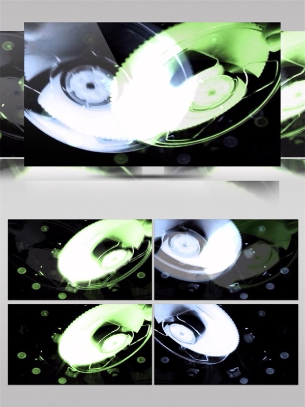 绿色神秘光环动态视频素材