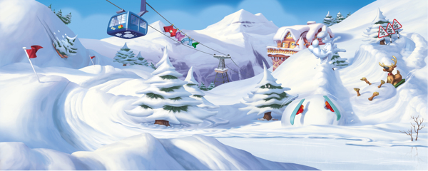 滑雪场冬雪图片
