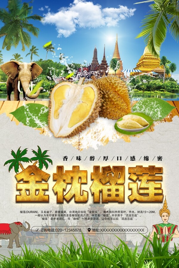 榴蓮海報設計