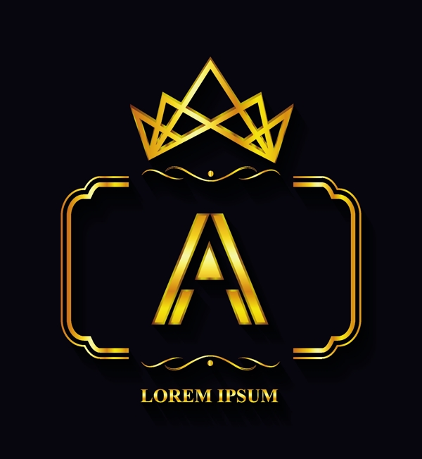 金色的logo模板