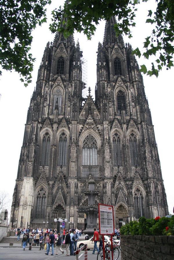 雄伟的科隆大教堂1877图片